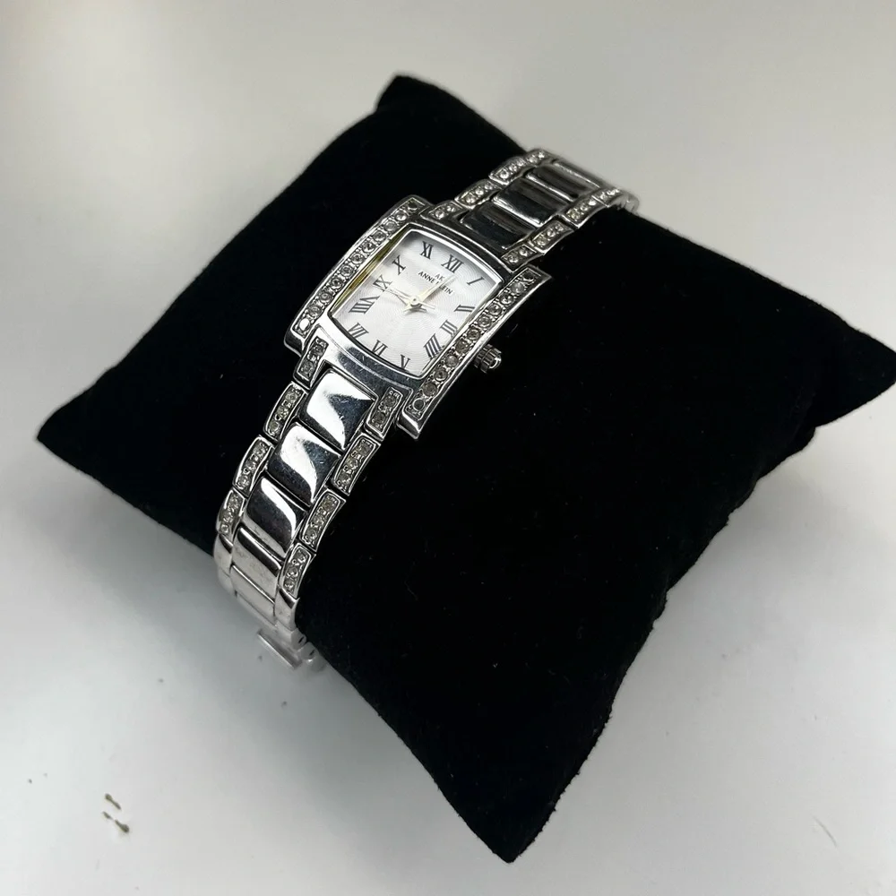 Anne Klein Wome's Elegant New Rhinestone‎ 10/7127SW Watch New Battery